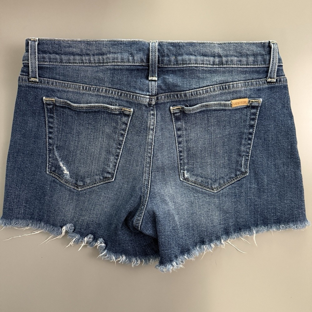 Joe's Jeans Womens 29 The Ozzie Cut Off Shorts Blue Denim Distressed Frayed Hem - Picture 6 of 9